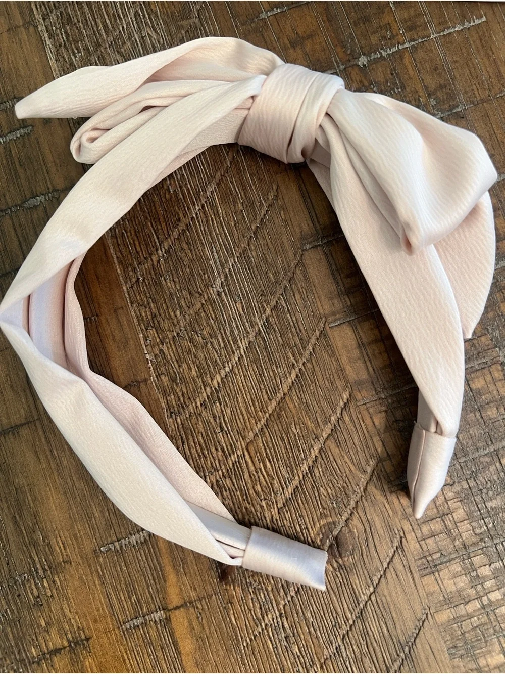 Kristin Ess Satin Headband in Blush New